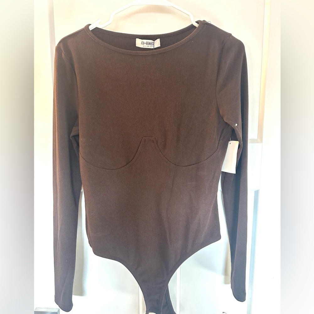 NWT Dark Brown Bodysuit